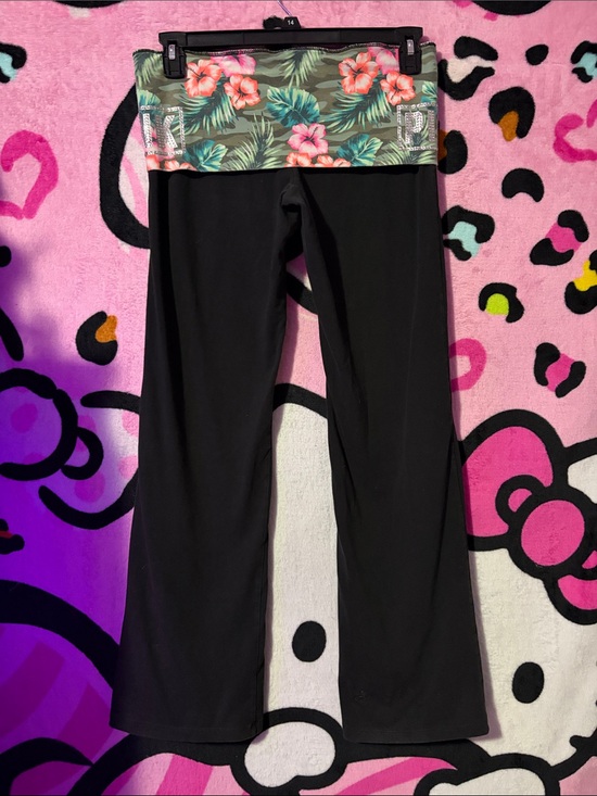 PINK Victoria's Secret Pants - PINK Victoria’s secret fold over flare yoga pants